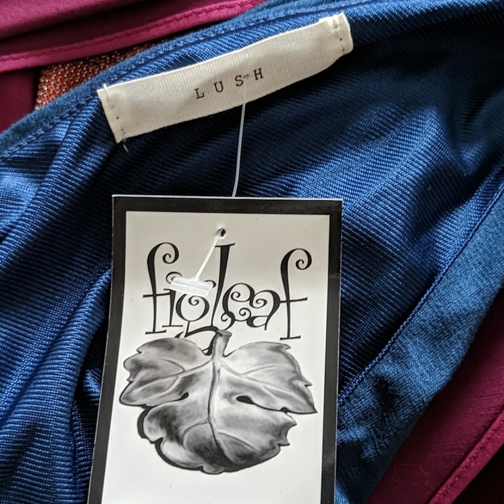 Blue one-shoulder, cutout lush dress - Picture 7 of 8